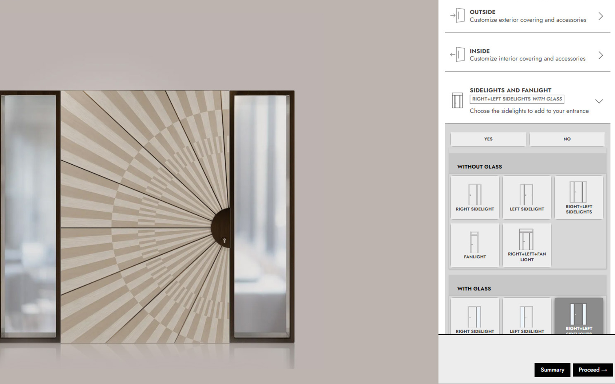 Configuratore 3D Ercole per personalizzare porte blindate e ingressi