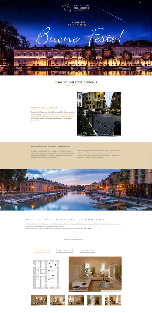 Progetto di sito web per il Padiglione degli Ufficiali