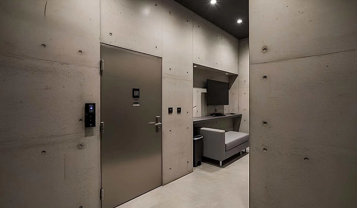 Interno di una Panic Room classica